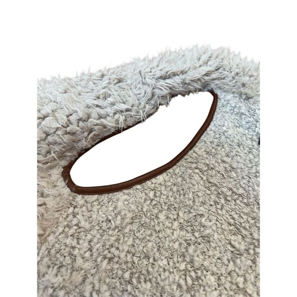 Love Tree‎ Womens Beige Faux Fur Sherpa Vest Size Small Casual Open Front - Picture 8 of 8